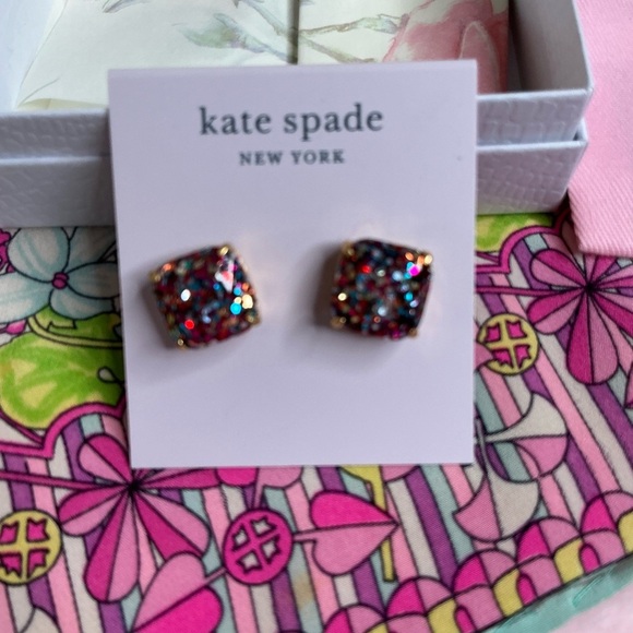 Kate Spade Multicolor Glitter Earrings - Picture 1 of 7
